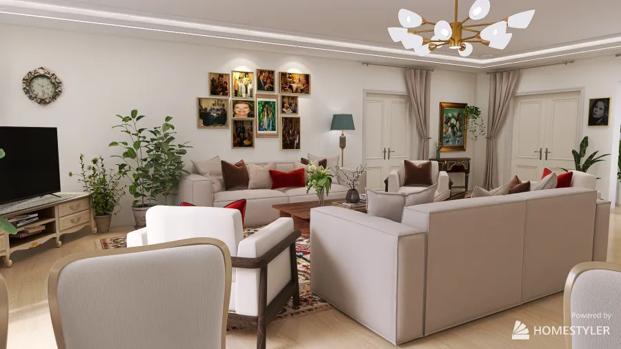 Syrian traditional home 3d design renderings
