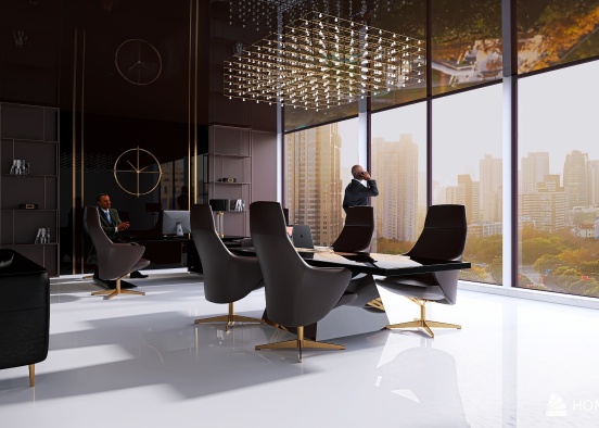 CEO OFFICE interior Design Rendering