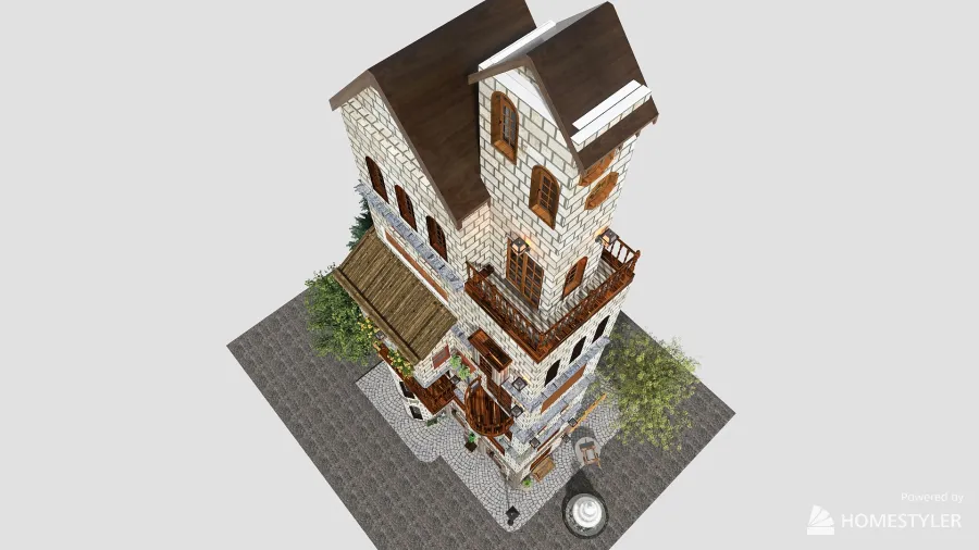 Tower 3d design renderings