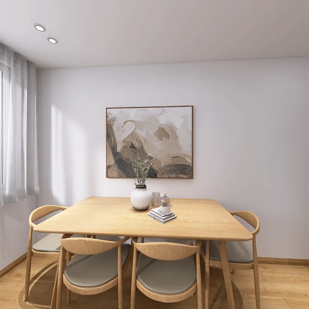 Dining room, living room 3d design renderings