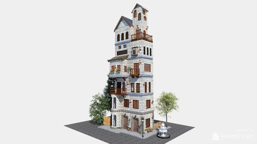 Tower 3d design renderings