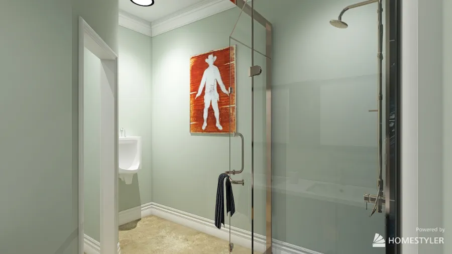Boy's Bathroom 3d design renderings