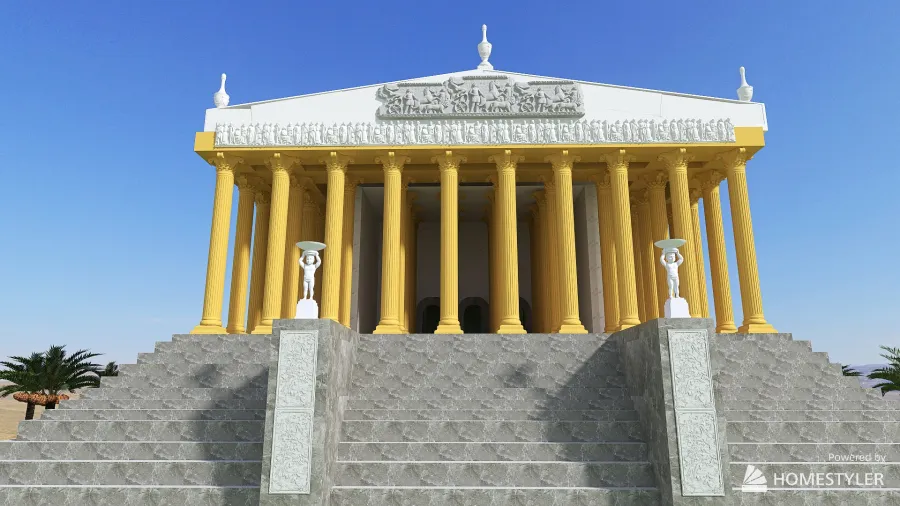 Temple 3d design renderings