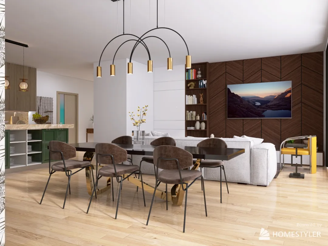 Modern Apartment in Chicago 3d design renderings