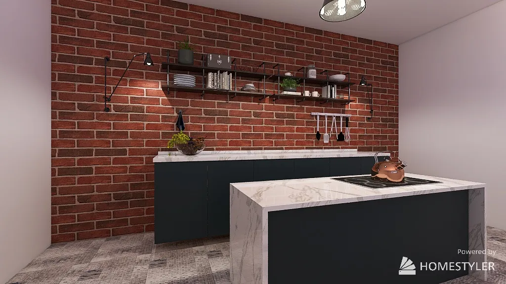 cooking show set kitchen 3d design renderings
