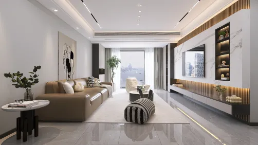 Modern Living and Dining Room