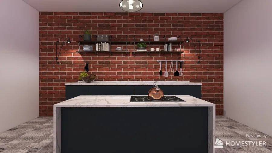 cooking show set kitchen 3d design renderings