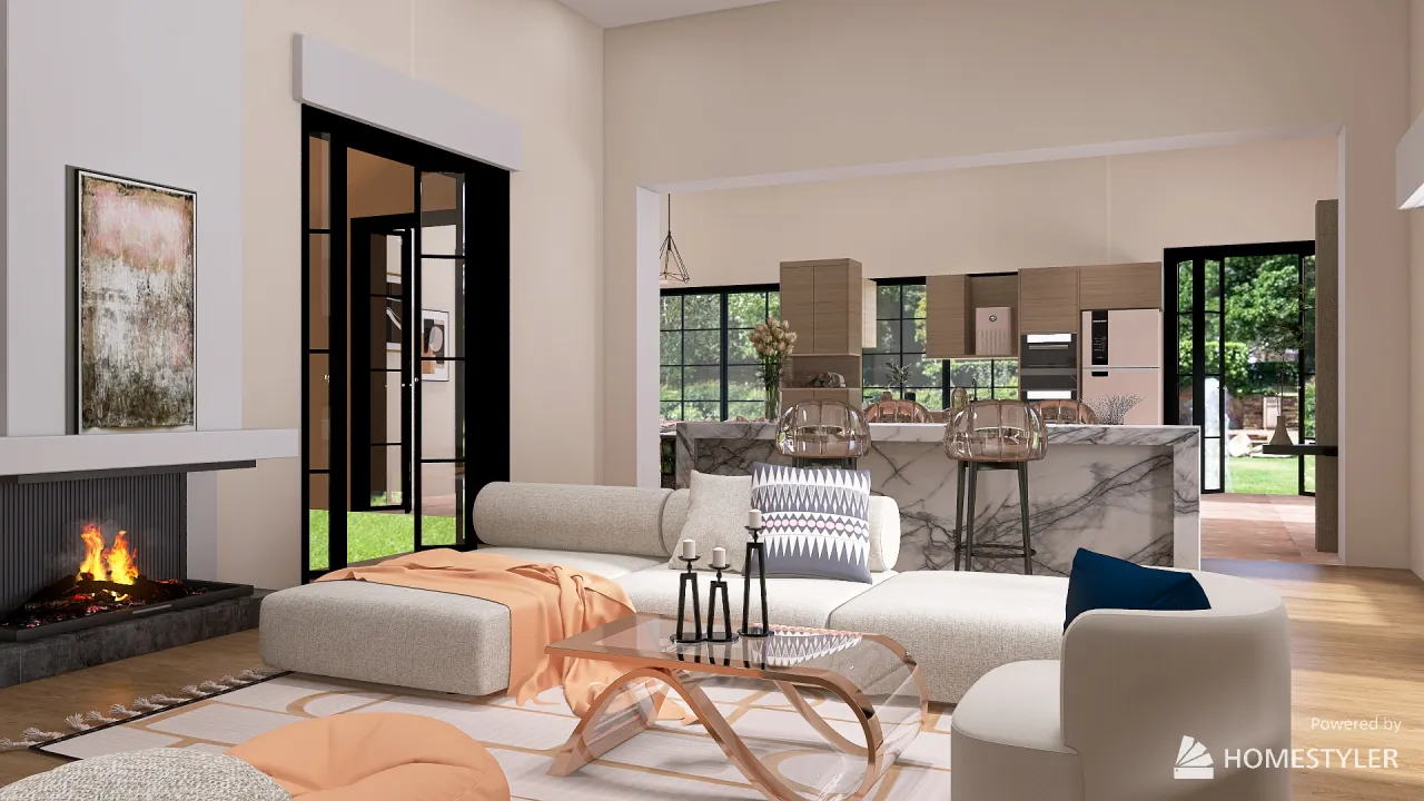 LivingRoom 3d design renderings