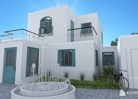 Private Greece Villa Design Rendering