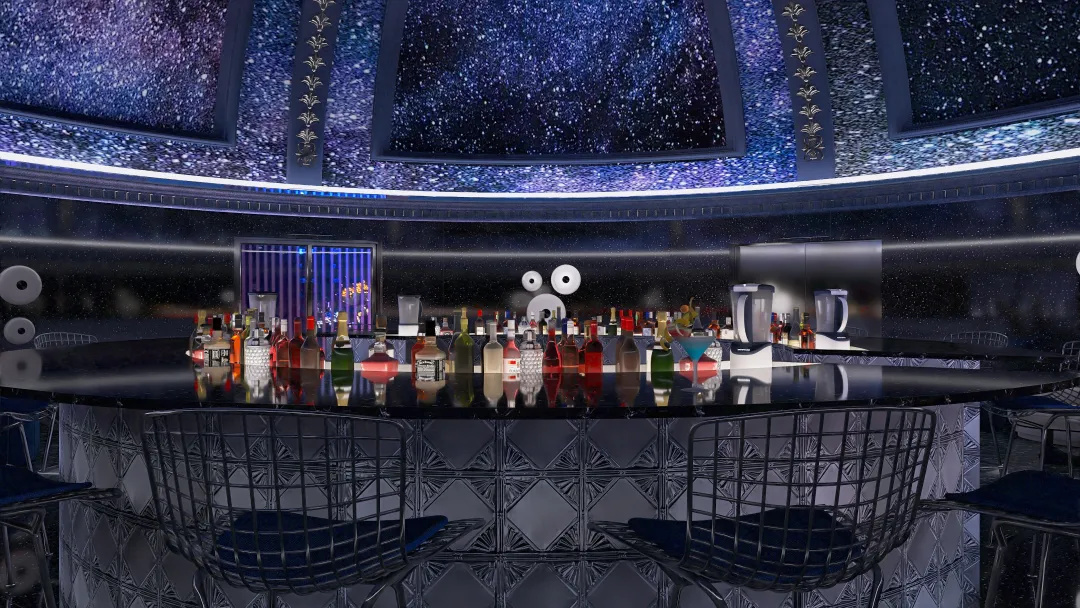 Planetarium Bar 3d design renderings