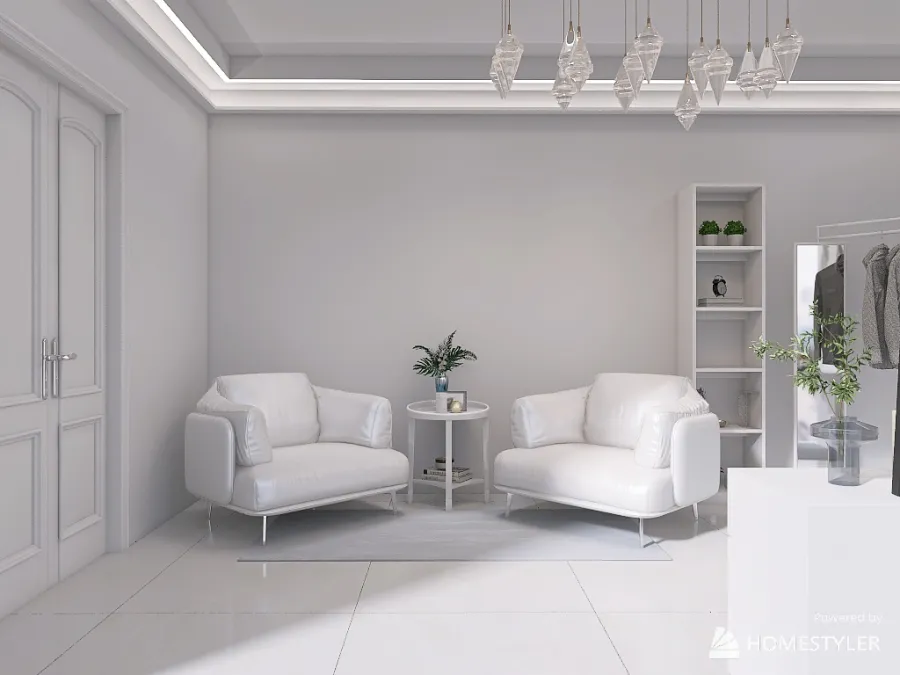 White 3d design renderings