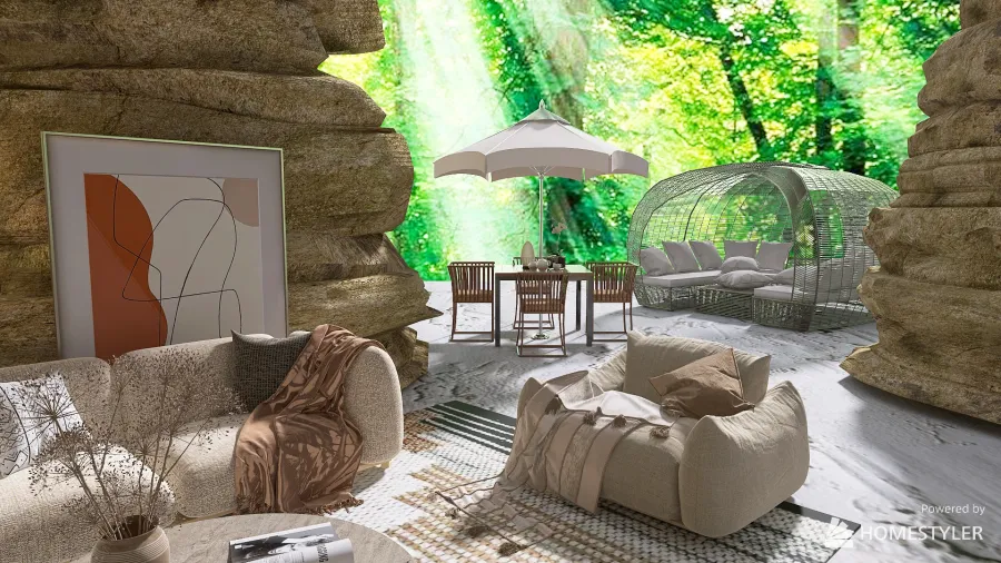 Natural Calm 3d design renderings