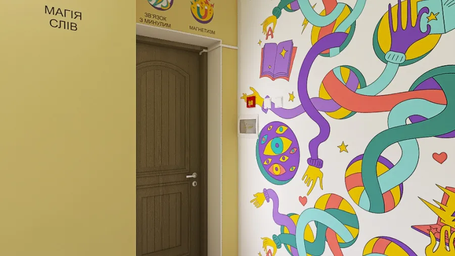 Kids Room 1 3d design renderings