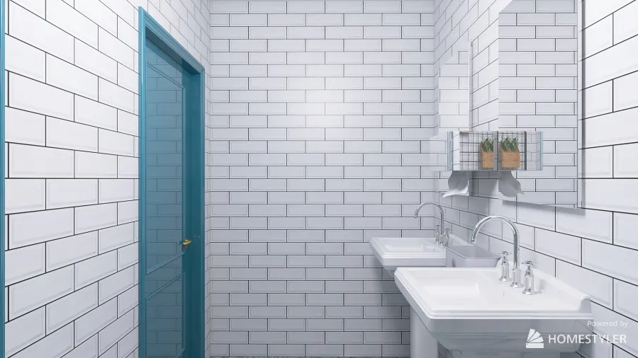 Ladies Bathroom 3d design renderings