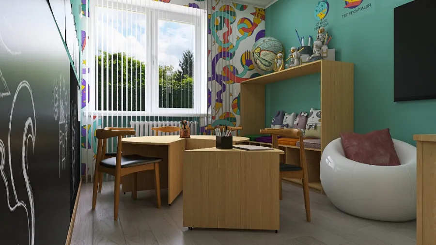 Kids Room 3 3d design renderings