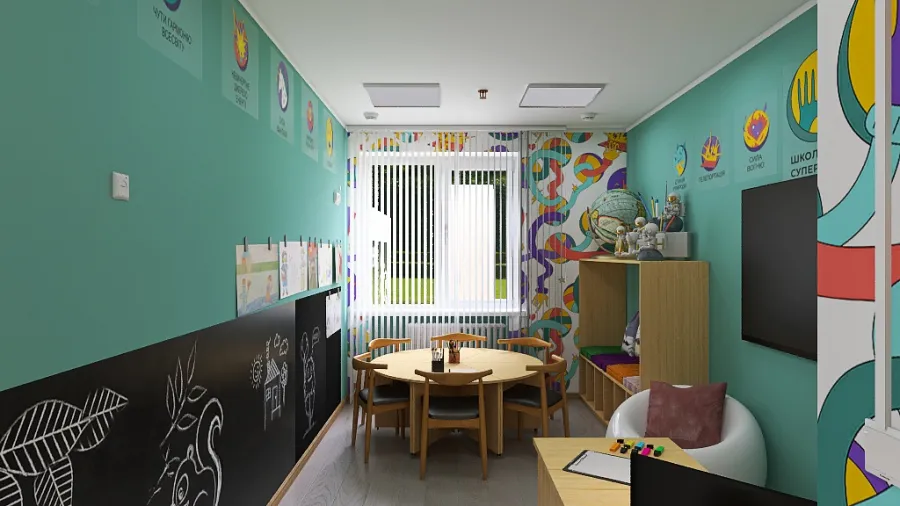 Kids Room 3 3d design renderings