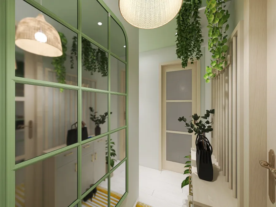Creamy Apartment 3d design renderings