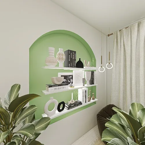 Creamy Apartment 3d design renderings