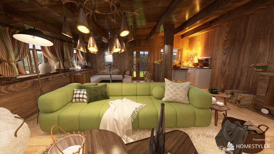 Project - Cottage 3d design renderings