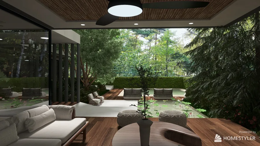 Beautiful Vegetation 3d design renderings
