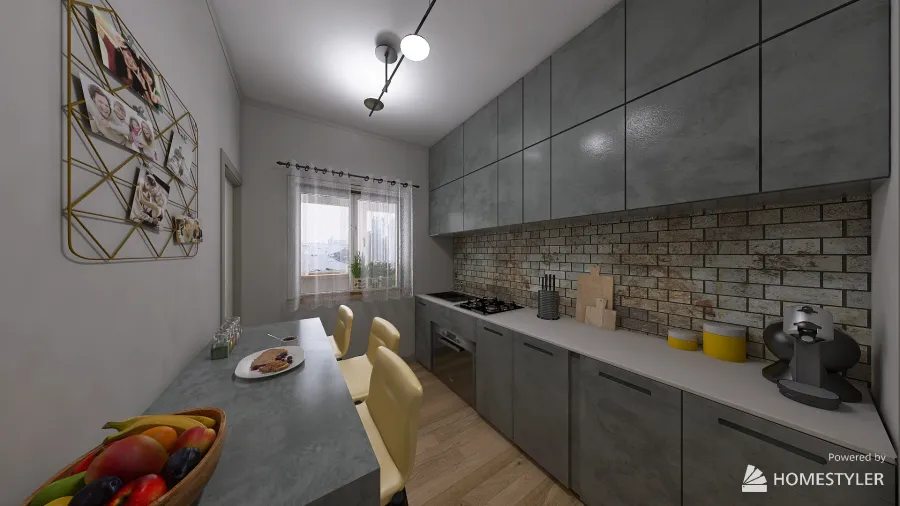 Apartament Dristor 3d design renderings