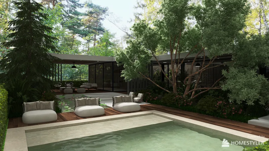 Beautiful Vegetation 3d design renderings