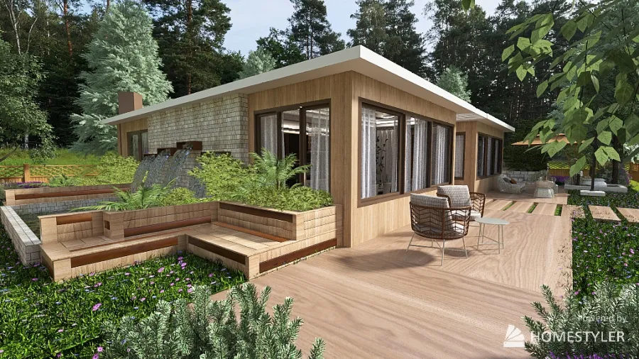 casa naturale 3d design renderings
