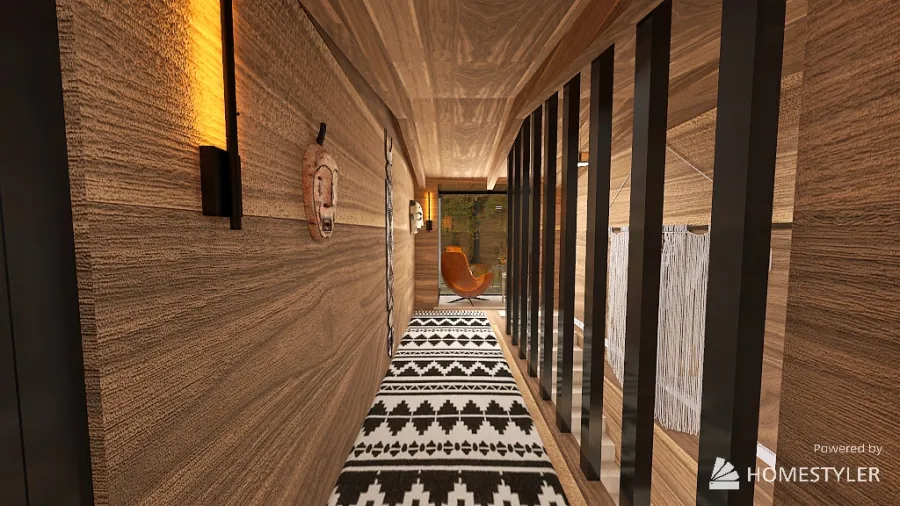 Corridor/Stairwell 3d design renderings