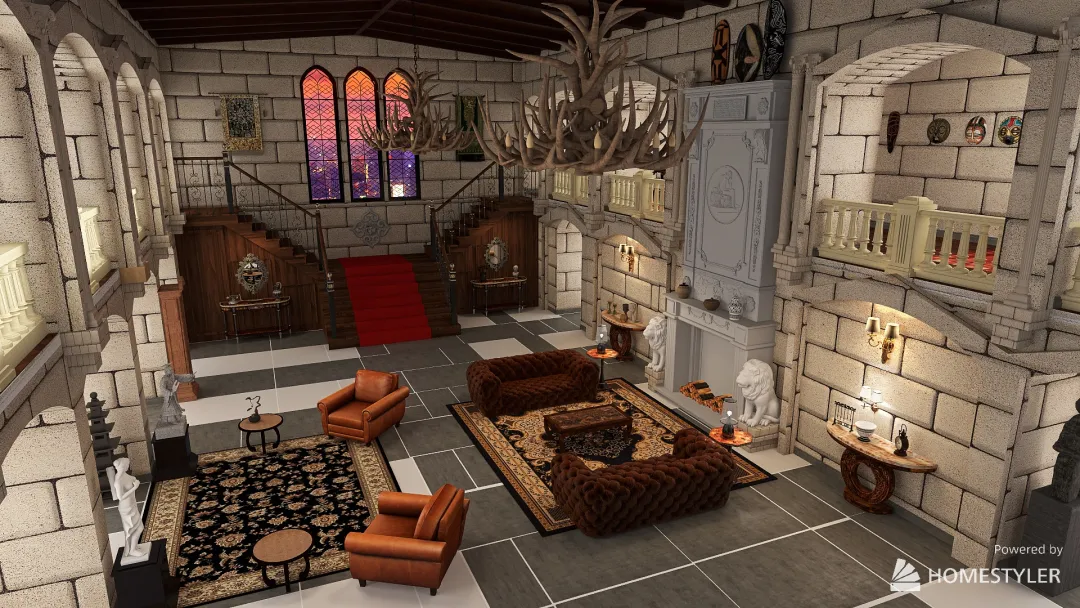 Castle 3d design renderings