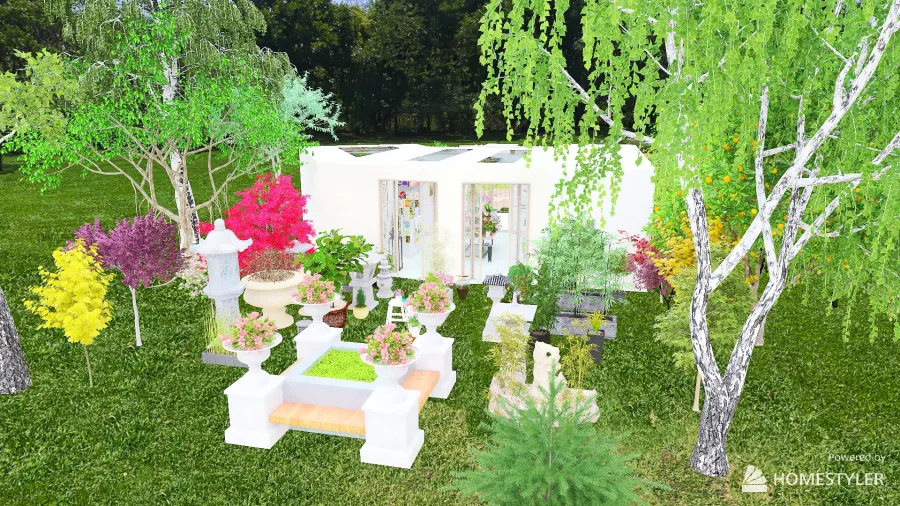 Local Florists and Nursery 3d design renderings