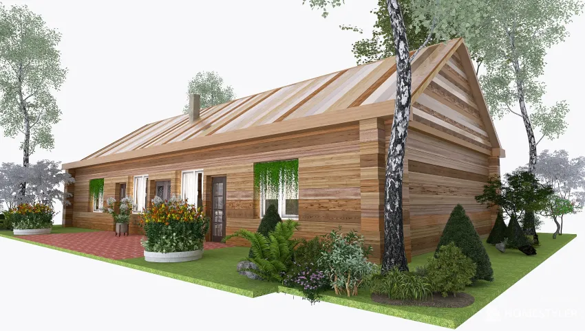 A log cabin 3d design picture 449.26