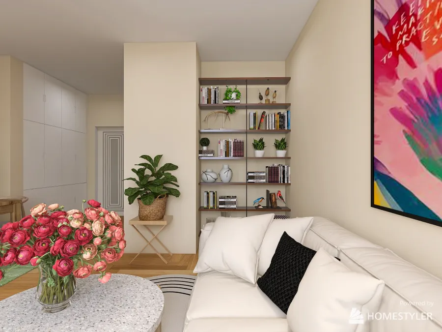 soft apartment 3d design renderings