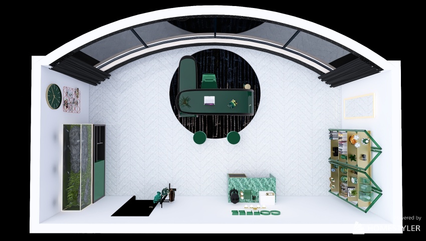 Emerald Green Office (for my friend) 3d design picture 43.96