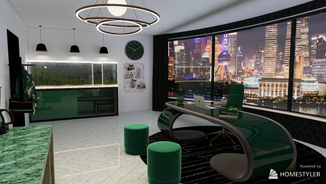 Emerald Green Office (for my friend)