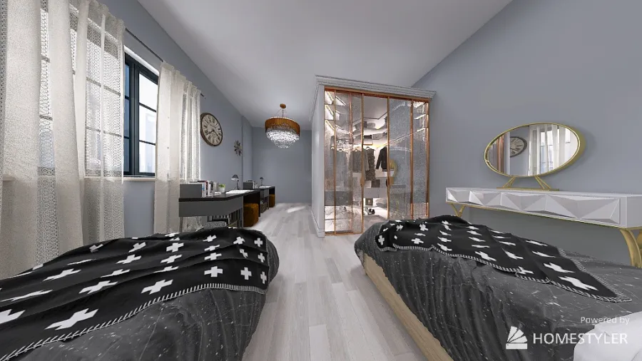 boys bedroom 3d design renderings