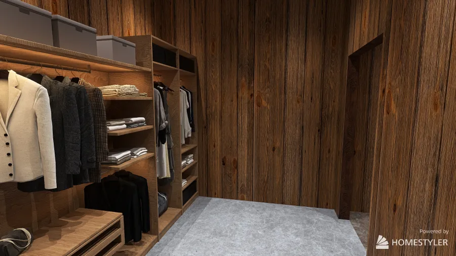 GB Walk-in Closet 3d design renderings