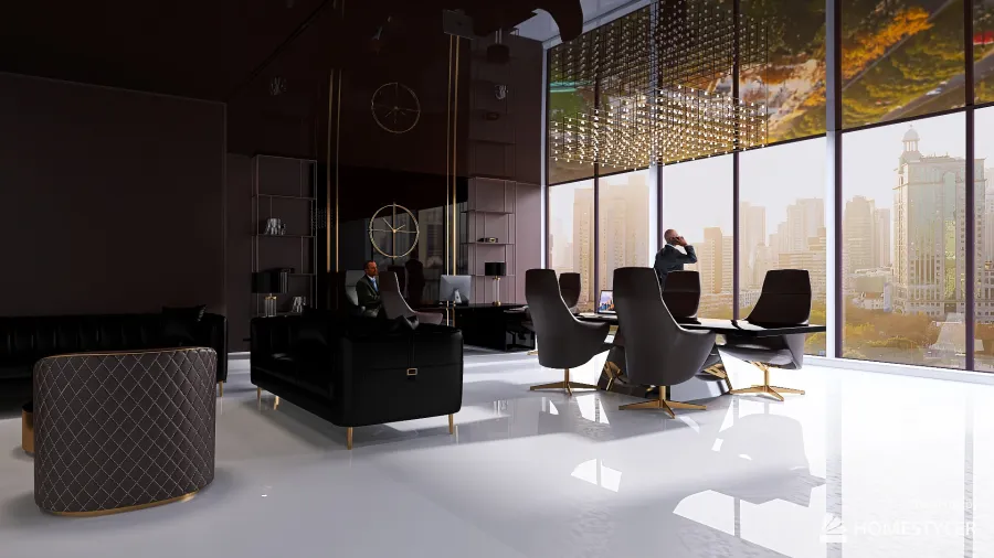 CEO OFFICE interior 3d design renderings