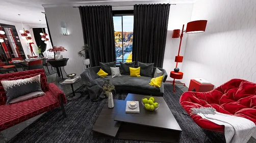 16-Modern Apartment Empt Room