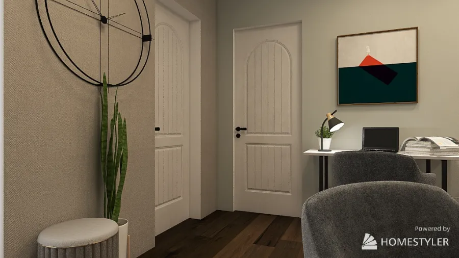 2 Person Bedroom 3d design renderings