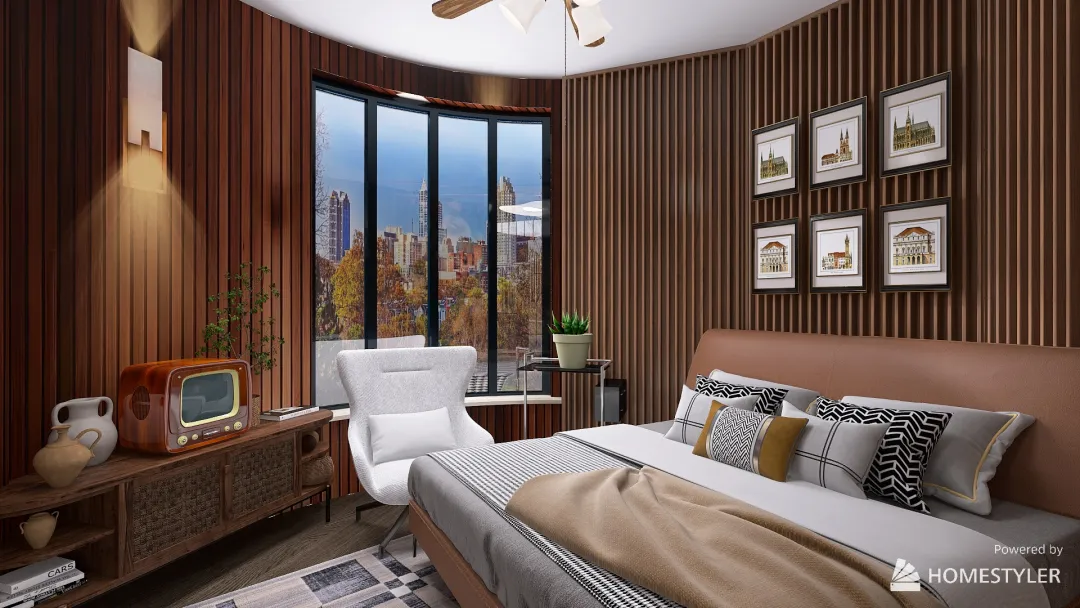 Modern House wood dream 3d design renderings