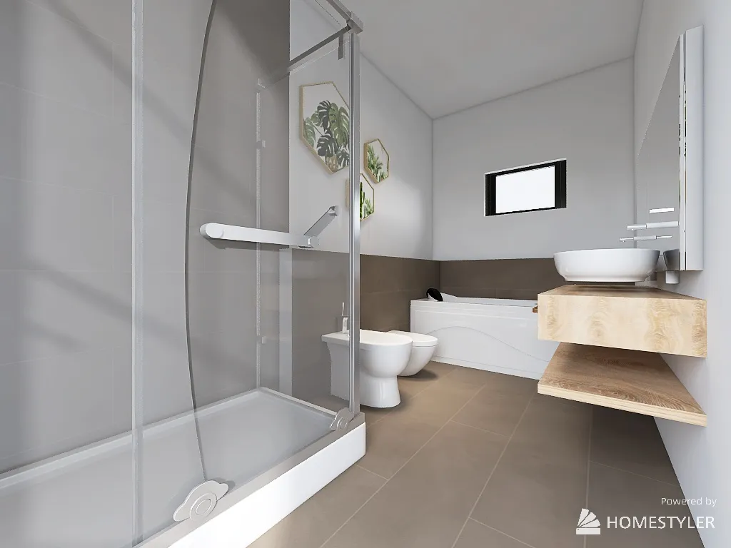 Bagno privato 3d design renderings