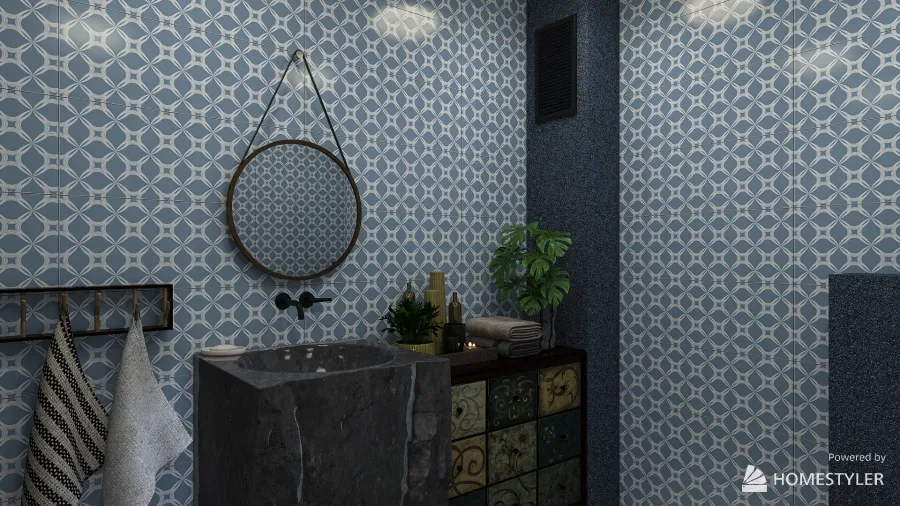 Bathroom basrment 3d design renderings