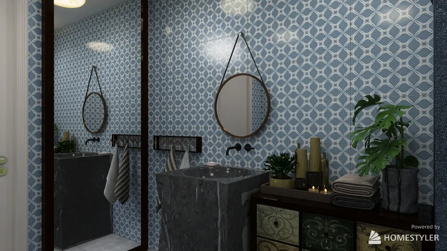 Bathroom basrment 3d design renderings