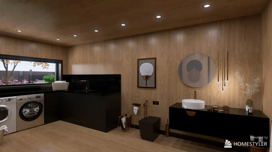 WC&Laundry 3d design renderings