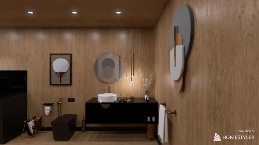 WC&Laundry 3d design renderings