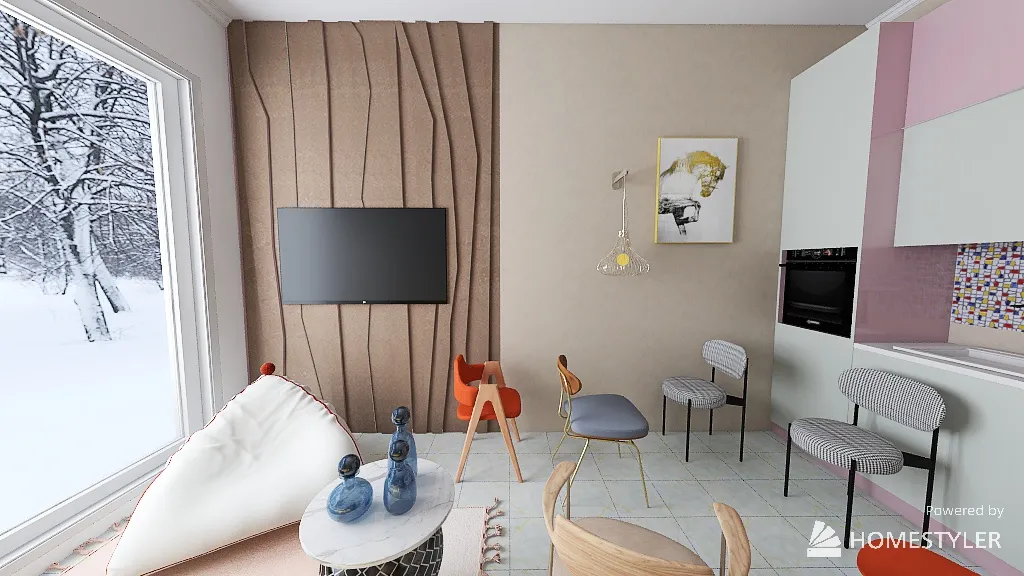 Copy of 16-Modern Apartment Empt Room 3d design renderings