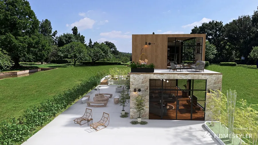 villa de charme 3d design renderings