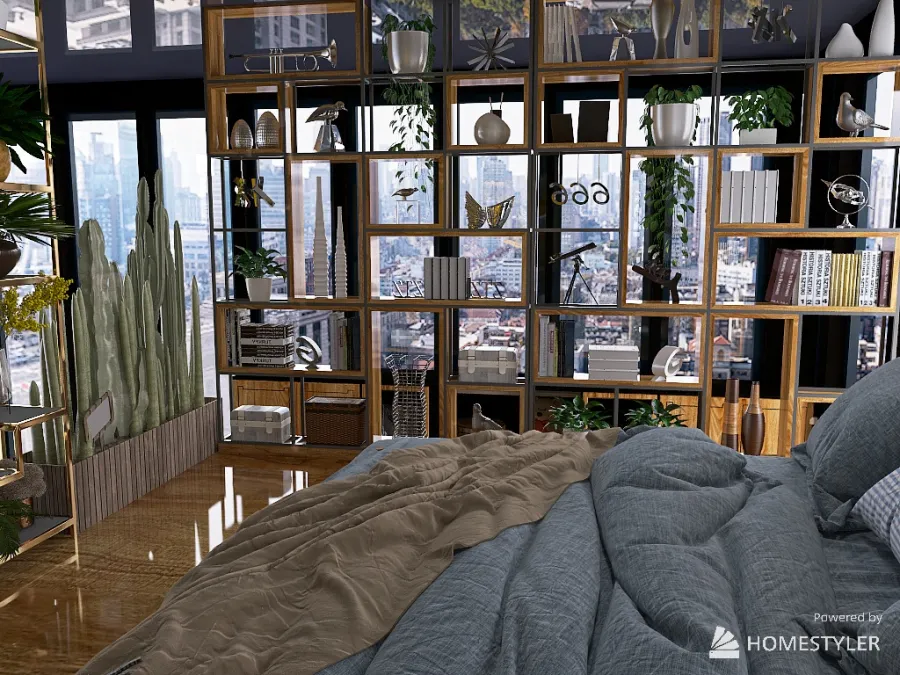 032024: Lofty Bedroom Suite 676 sqf Incl ensuite w laundry 3d design renderings