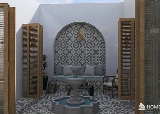 Tunisian guest house Design Rendering