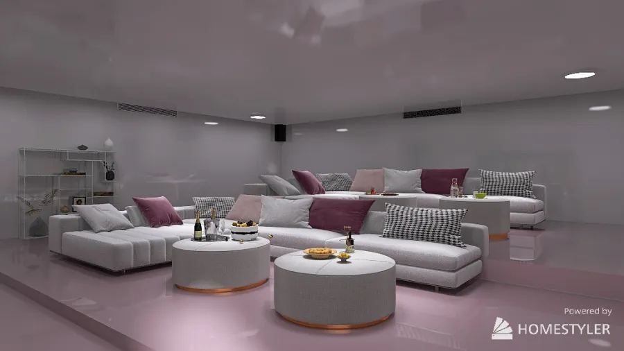 Movie room 3d design renderings